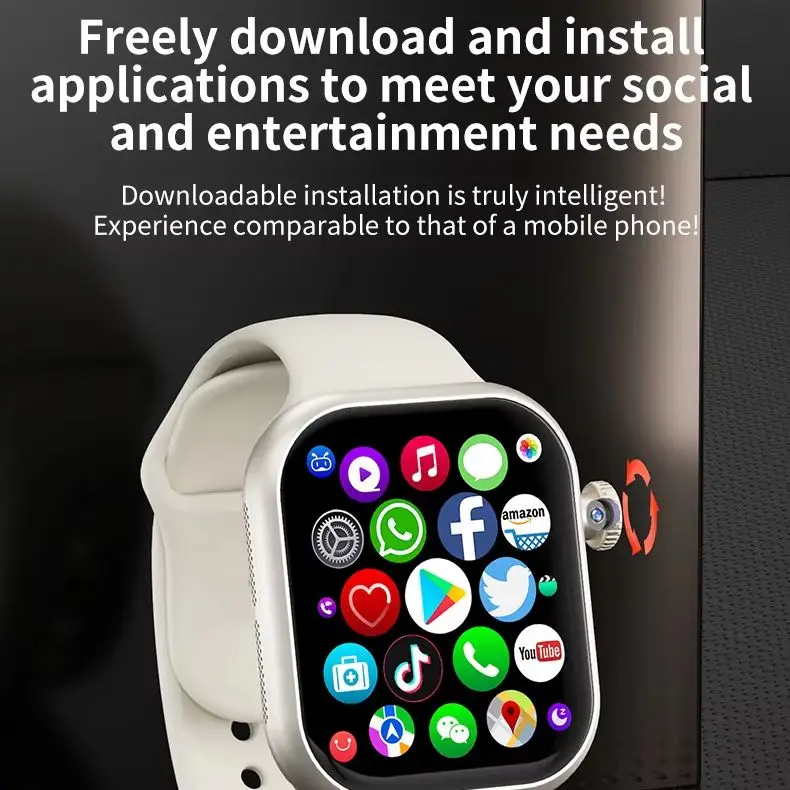 MT107 Smartwatch Bluetooth Calling Health Monitoring Step Counter Sports Tracker Heart Rate Detection view 2