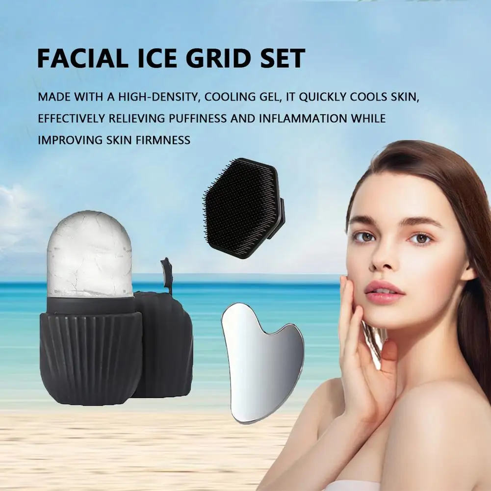 1 stks Siliconen Ijsblokjesbakken Schoonheid Lifting Ice Ball Gezicht Massager Contouring Eye Roller Gezichtsbehandeling Verminder Acne Huidverzorging