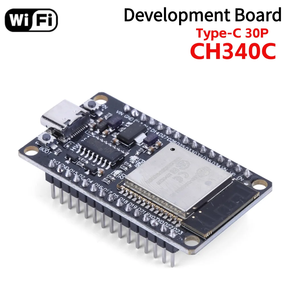 ESP-32S ESP-WROOM-32 ESP32 Wireless WiFi Bluetooth Module Ultra-Low Power Consumption Dual Core Type C/Micro USB 30Pin Board