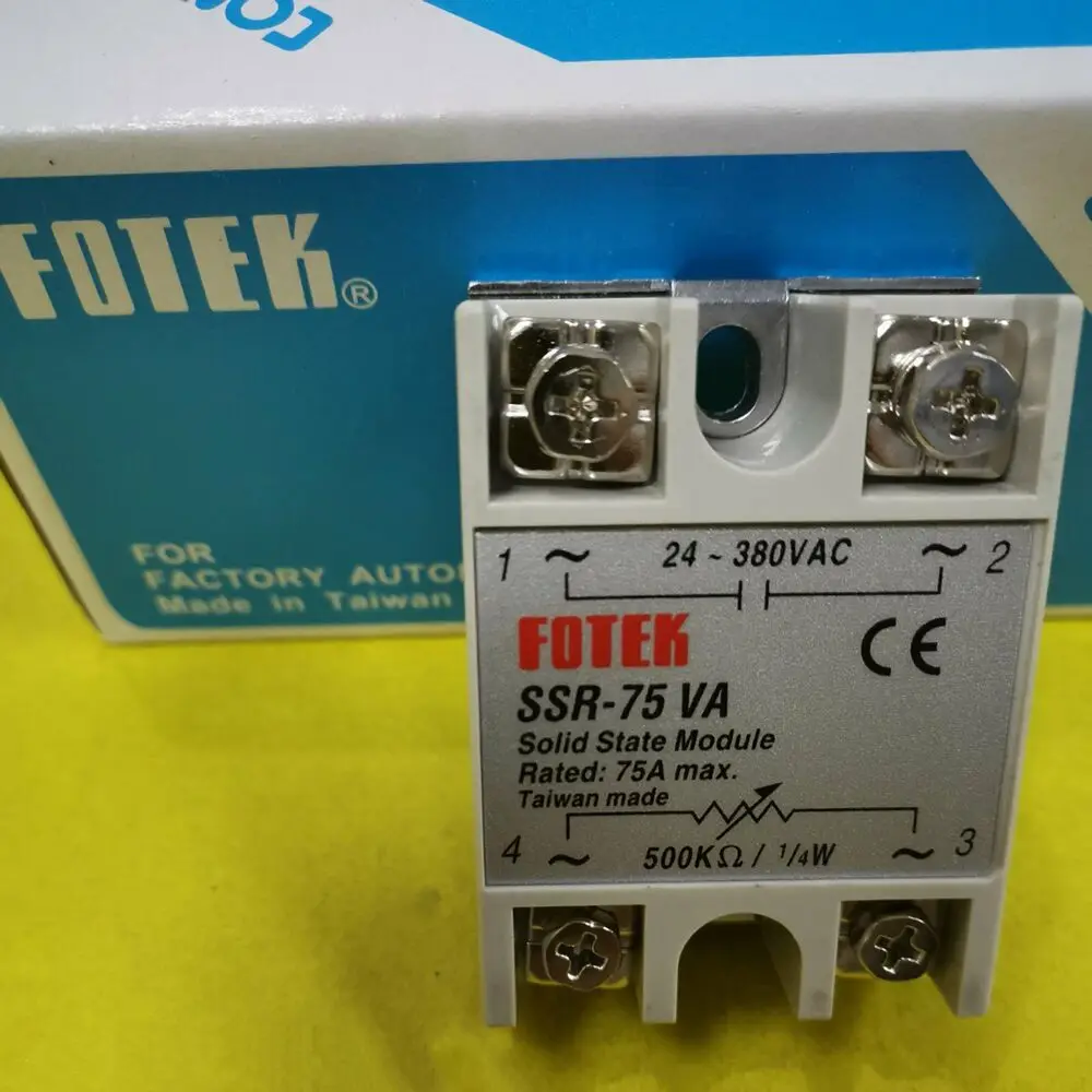 1pcs Brand New FOTEK SSR-75VA Solid state relay#QW