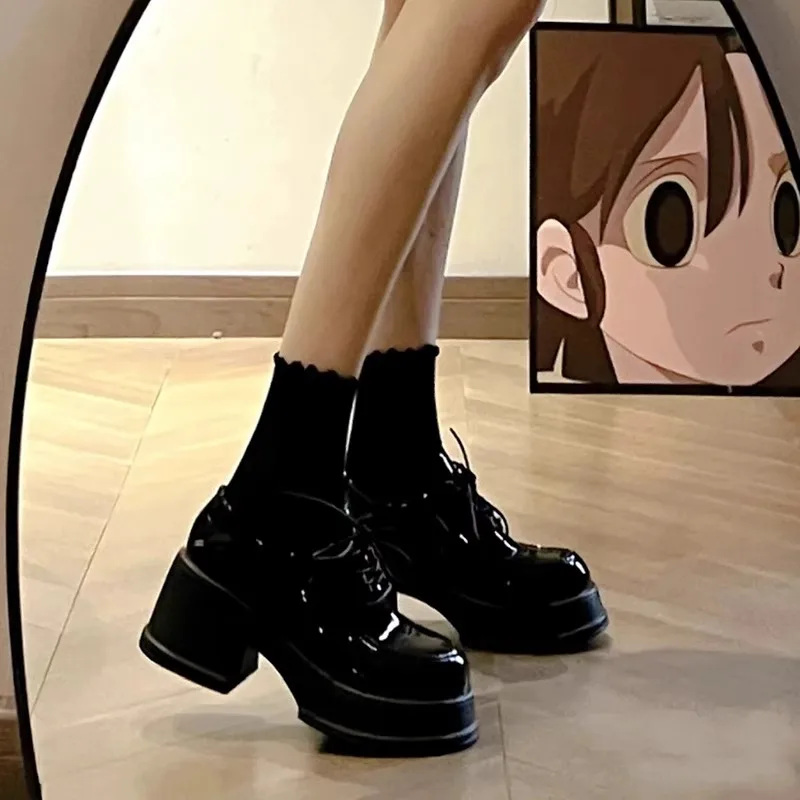Zapatos de Tacón ueso Nes para Mujer, Primavera 2025, Nuevos Mocasines Casus con Platorma y Acolchado, Estilo Mary ...