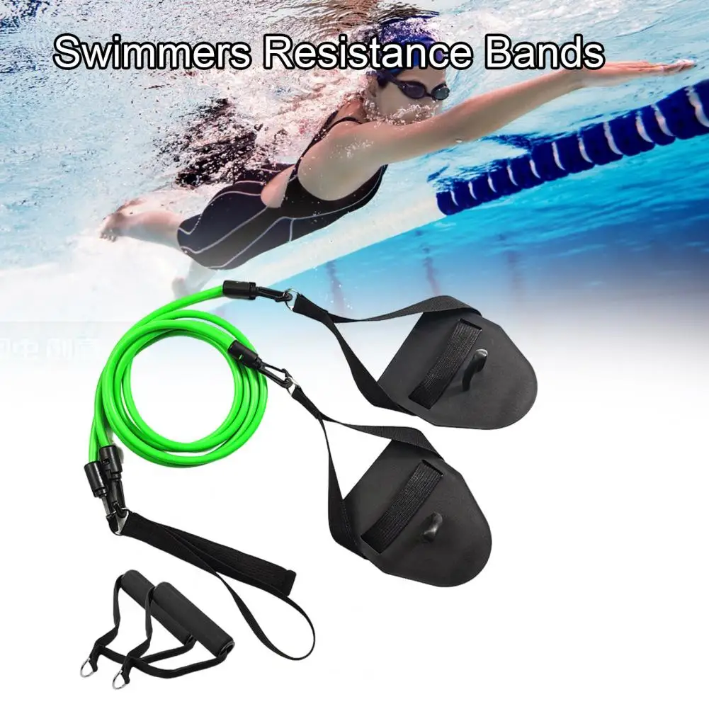 Ergonomic Swim Training Band Professional Swimming Arm Strength Trainer with Paddles Resistance Band for Kids for Enhanced