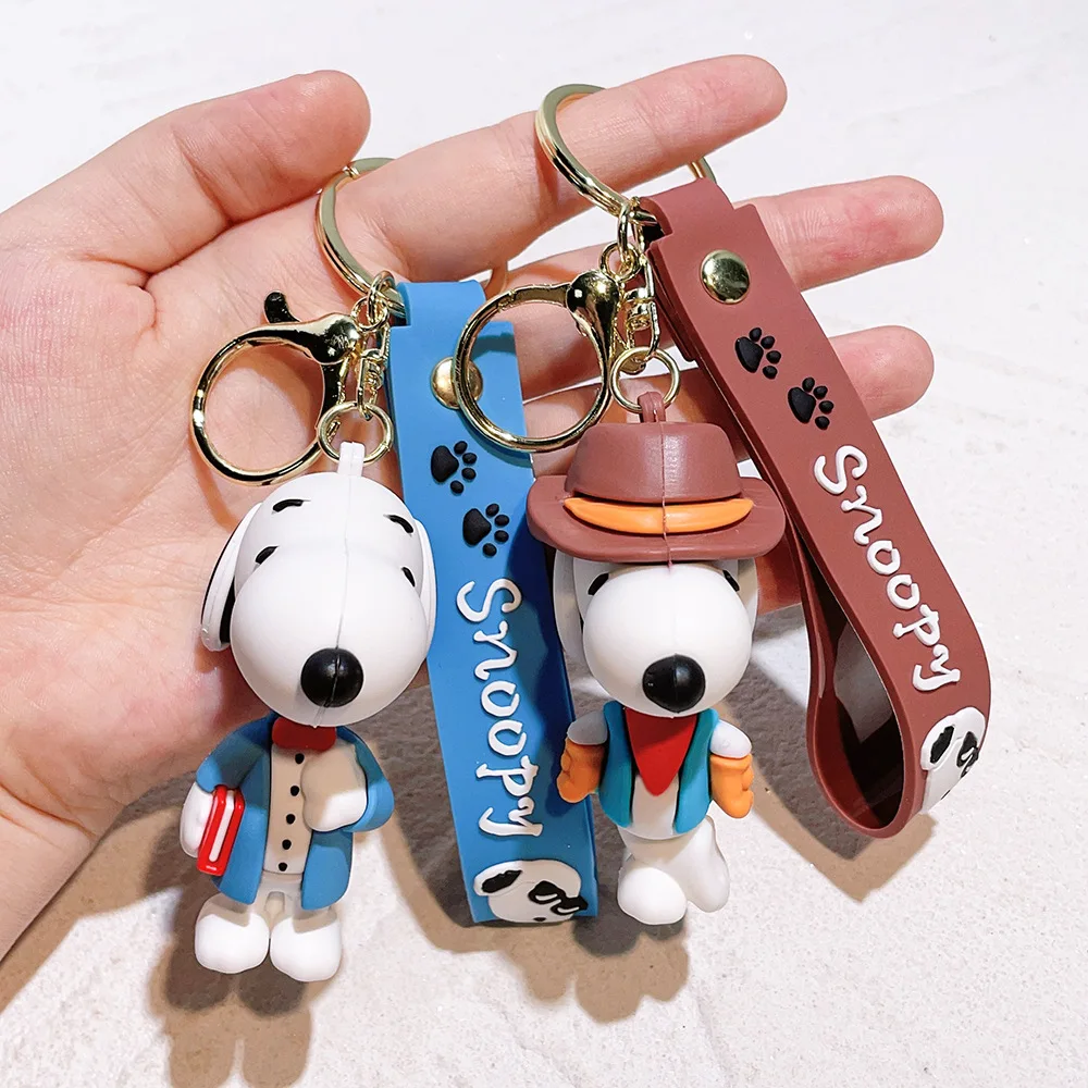 Charlie Cartoon Figure Keychain Bag Pendant Phone Ins Cute Epoxy Car Key Chain Decoration Key Ring Couple Pendant Birthday Gift image 3