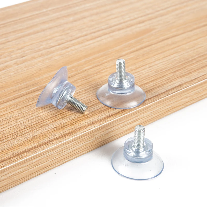 5 Pcs M6/M8 Screw Rubber Suction Cup Transparent Sucker Plastic Hooks