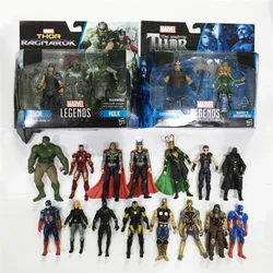 Marvel Action Figure 3.75 Inch Action Figure Rocky Black Widow Black Panther Spider-man Thanos Hulk Thor Rare Model Toy