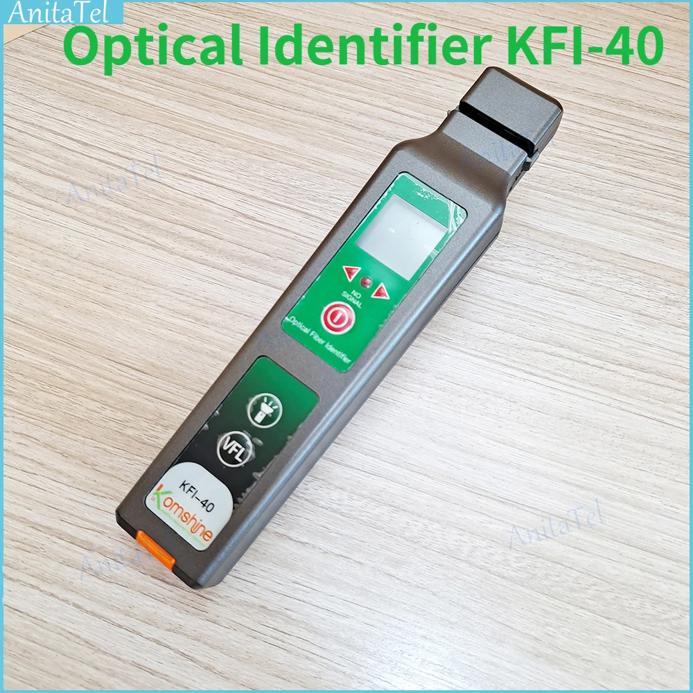 New KFI-40 Live Fiber Optical Identifier With LED Display VFL 10MW Identifying Direction Fiber Detector Cable Tester