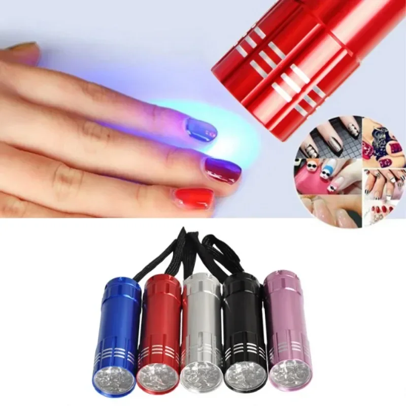 1szt Przenośna suszarka do paznokci Mini latarka do manicure UV Latarka żelowa Szybkoschnąca suszarka do paznokci LED Lampa 12W Narzędzia do zdobienia paznokci