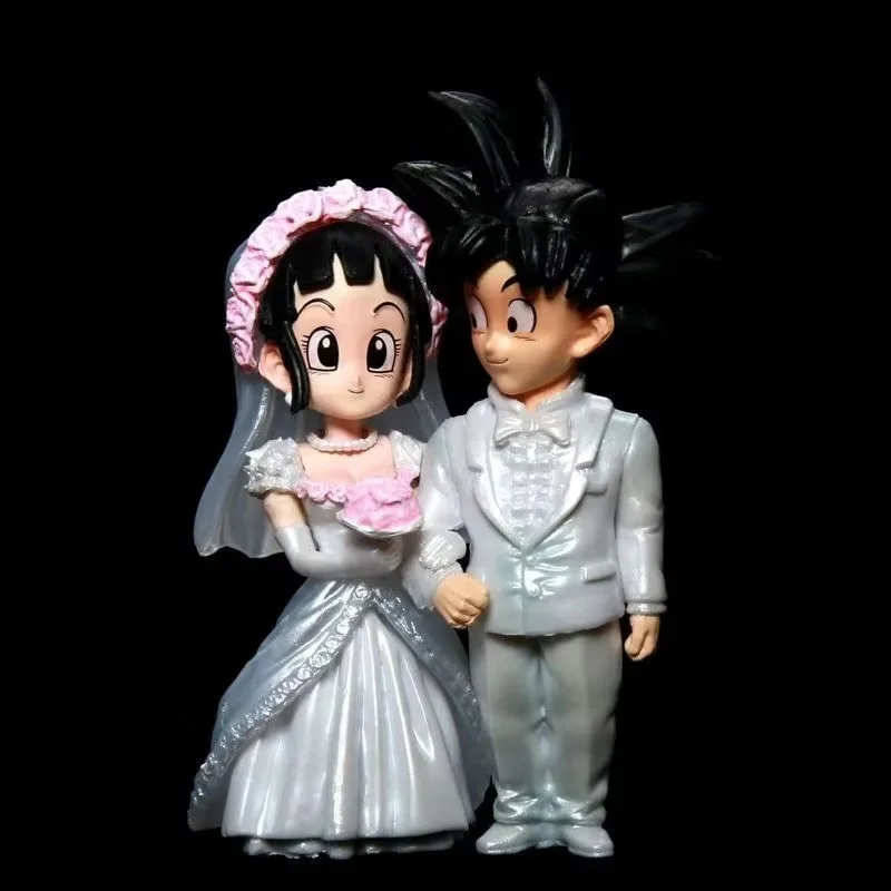 โมเดลงานแต่งงานของซุนโกคูและชิจิ ดราก้อนบอล Z ฟิกเกอร์แอคชั่น DBZ ฟิกเกอร์ซอมเมอร์ซอตล์ค อนิเมะ พีวีซี รูปปั้น GK ของตกแต่ง ของเล่น