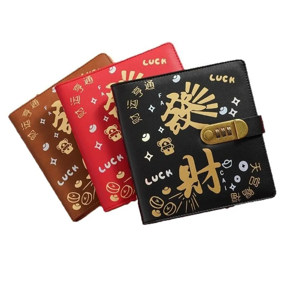 50Sheets Saving Money Binder PU Leather Loose-leaf Planner Organizer Cash Envelopes Savings Handbook