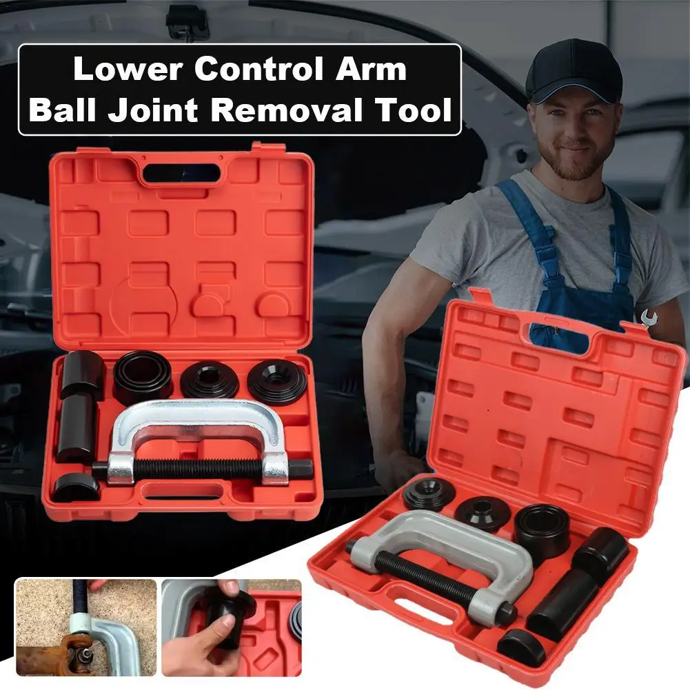 

1 комплект, съемник с шаровой головкой C-типа, экстрактор с шаровой головкой «четыре в одном», инструмент для разборки поперечного вала, универсальный прибор из легированной стали