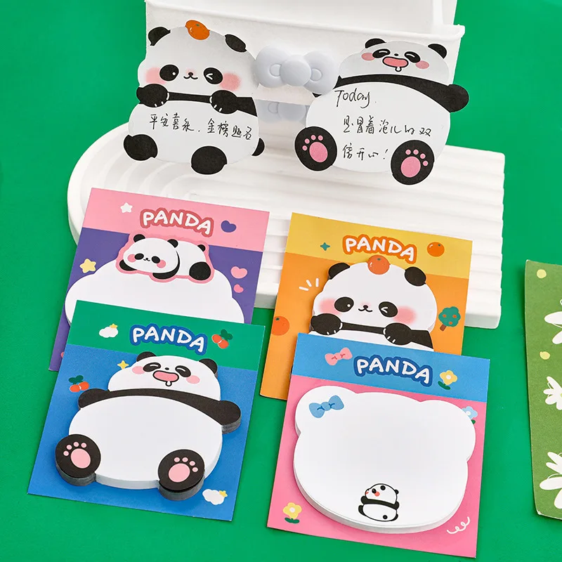Ins Cartoon Alien Panda Nettes Mädchen Geschenk Herz Nachricht Büro Schulbedarf Papier Student Gut Aussehende N Mal Aufkleber Notizblock