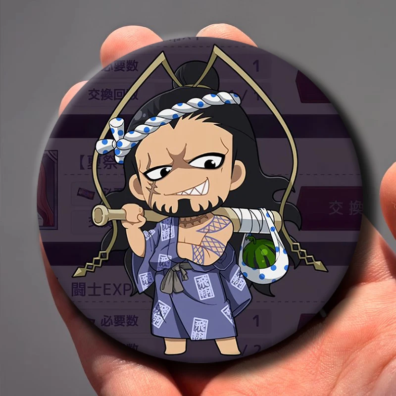 58mm Pop Anime Character Lü Bu Badges Creative and Interesting Badges Can Be Given As Gifts