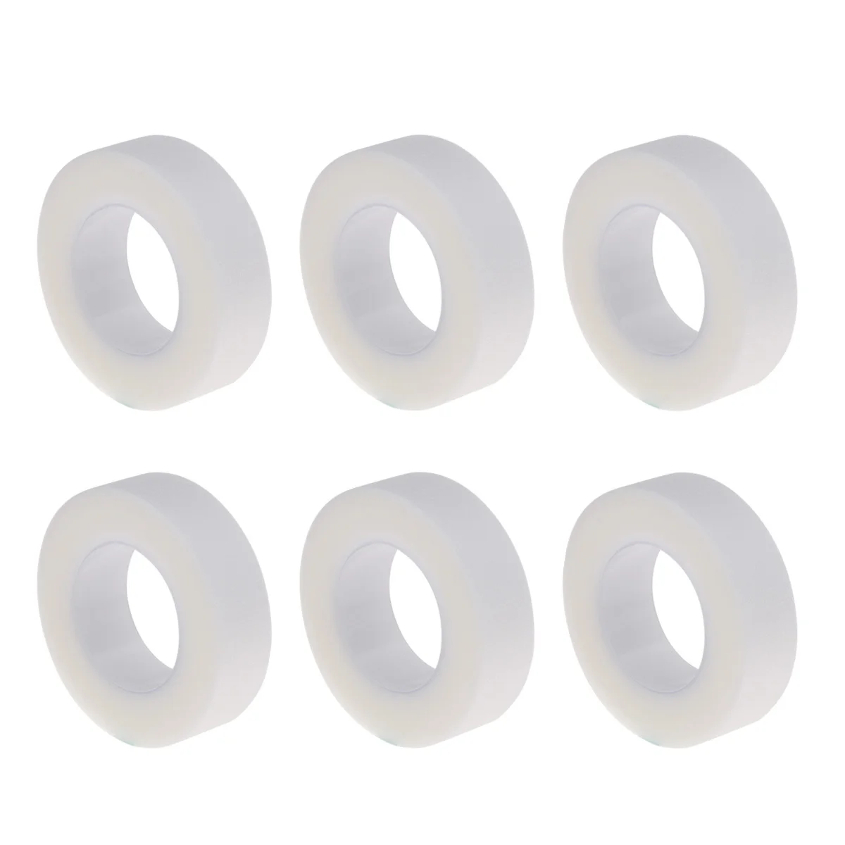 

6Pcs Eyelash Isolation Tape White Insulating Soft Non-Woven Fabric Lash Extension Tool for Individual Salon