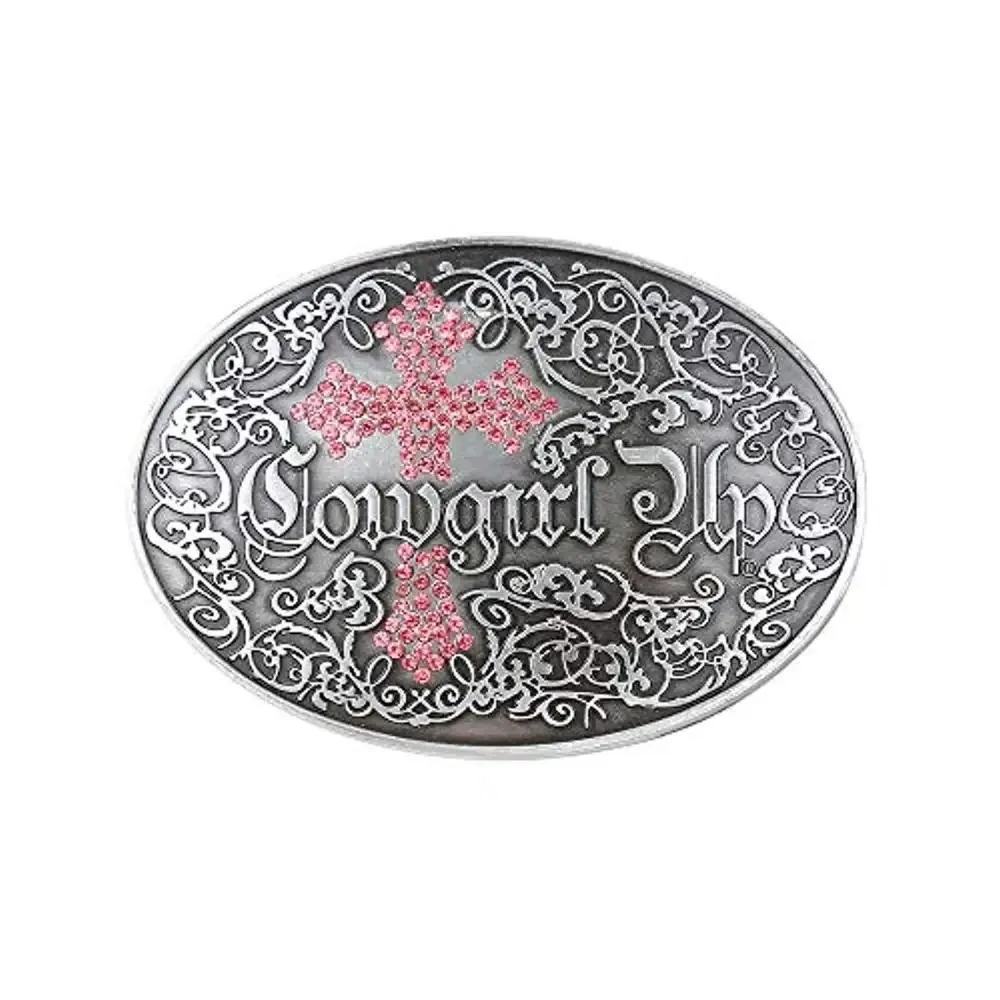 Rose cross rhinstone belt  buckle for woman western cowboy buckle without belt custom alloy width 4cm