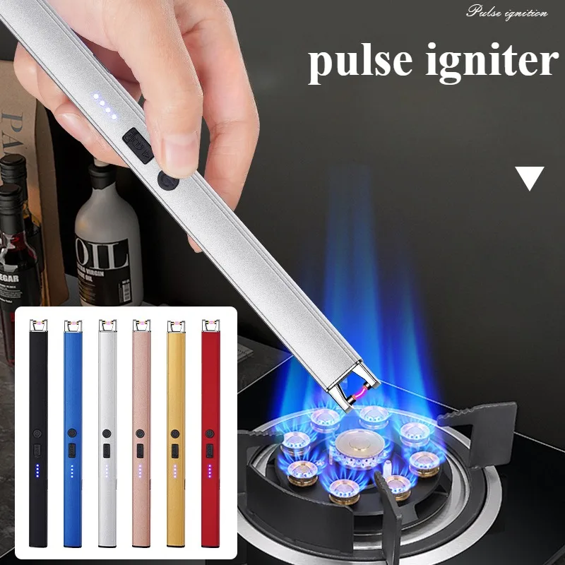 

Multifunction Windproof Single Arc Pointing Gun Portable Flameless Pistol and Metal Home Kitchen Use Gas Stove Cigarette Lighter