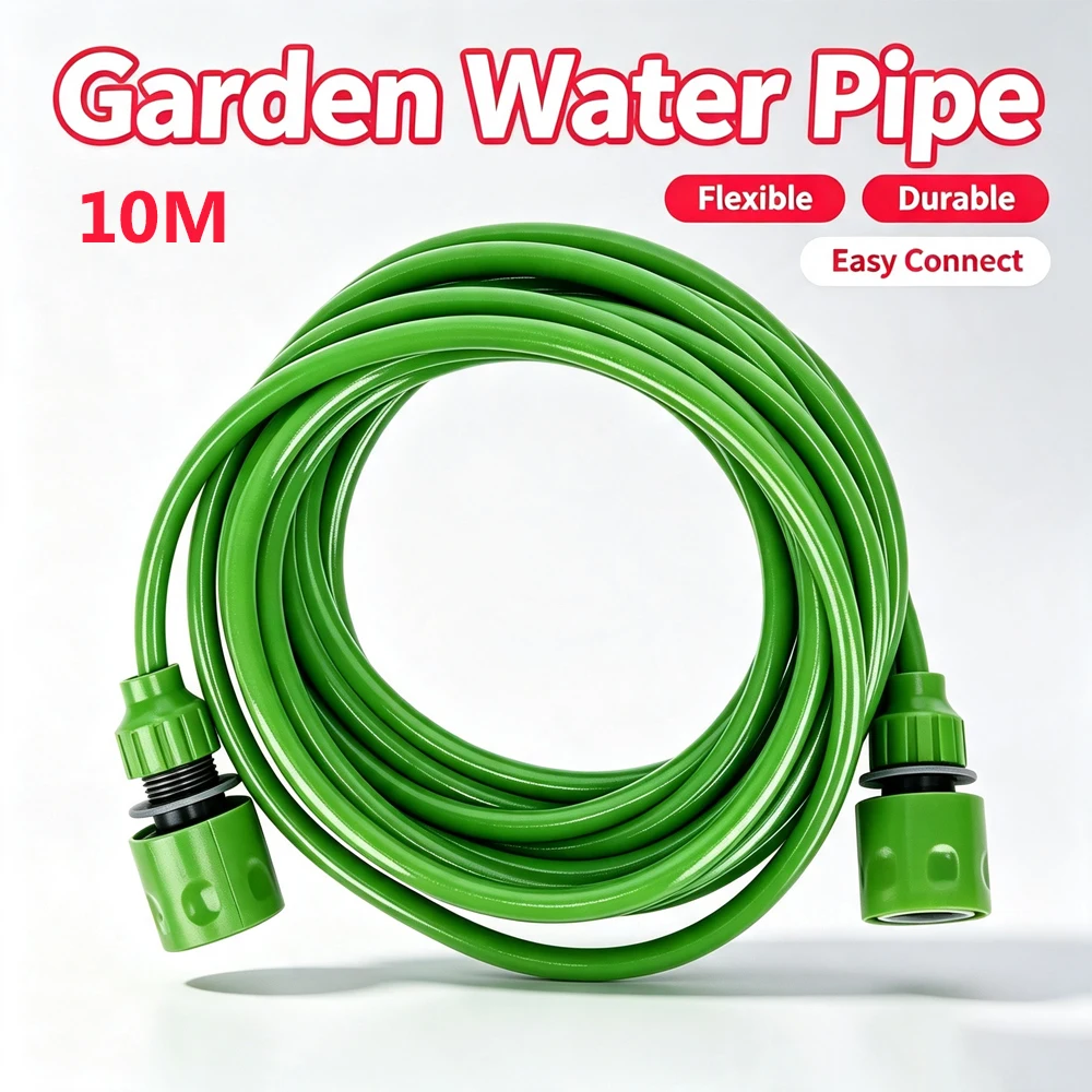10M Garden Hose 8mm High Pressure Flexible Plastic Water Pipe Explosion‑Proof Antifreeze Wear‑Resistant Multipurpose for Garden