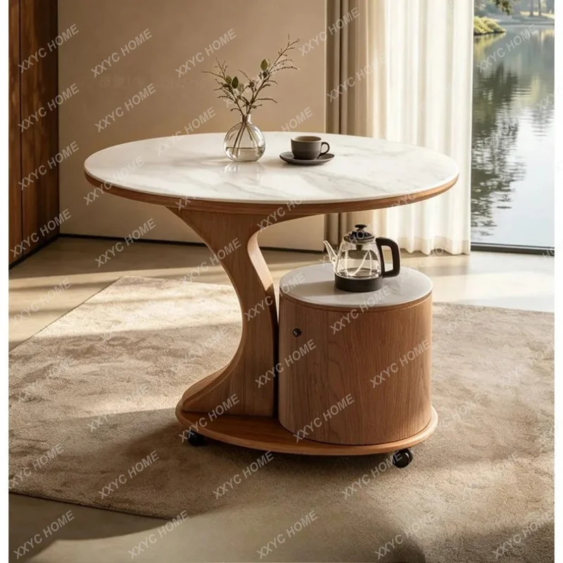 XXMobile tea cart light luxury high-end living room home, small balcony, simple and modern