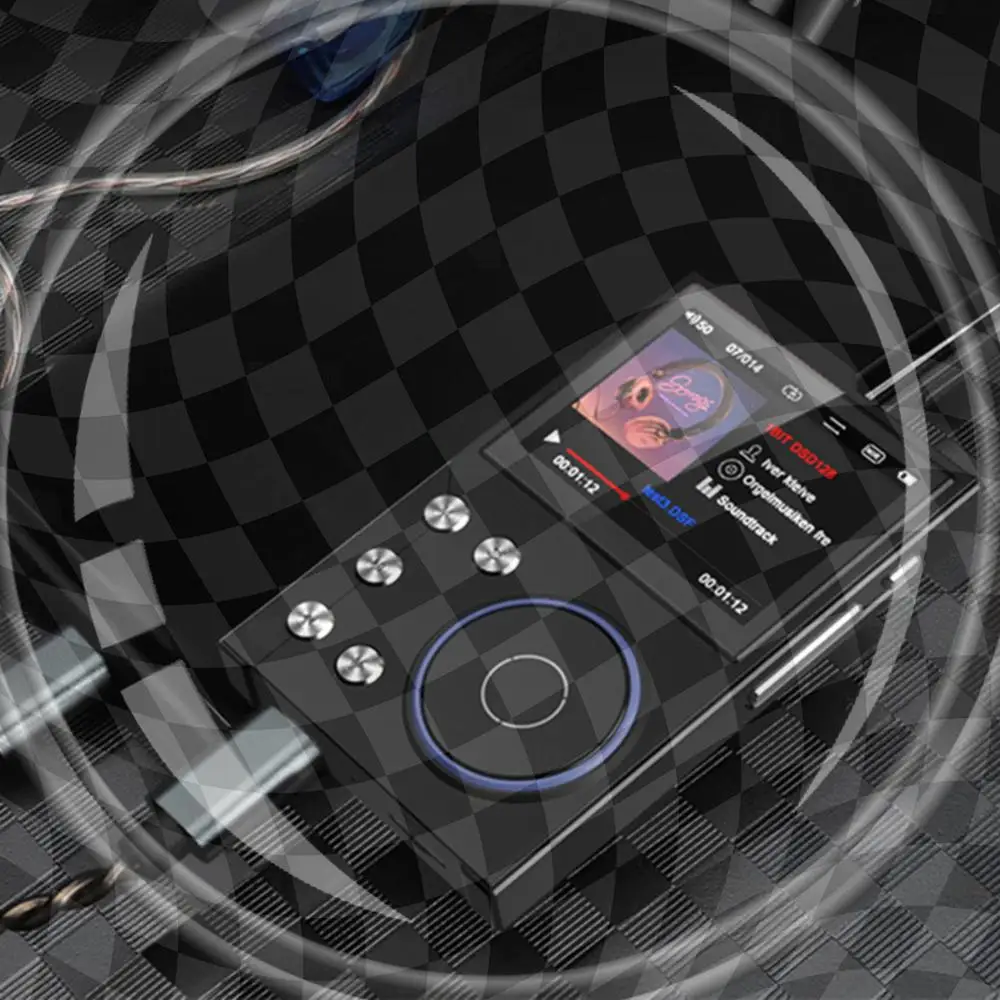 

HiFi MP3 Player Portable Audio Player Bluetooth-Compatible 5.3 HiFi Lossless Audio Player Portable Digital Audio Music Player