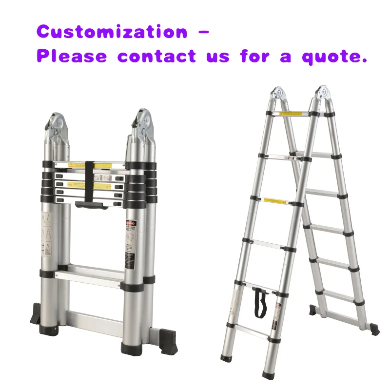 

custom.Industrial Extension Telescopic Folding Ladder Modern Ladder Combination Ladder Aluminum Warehouse