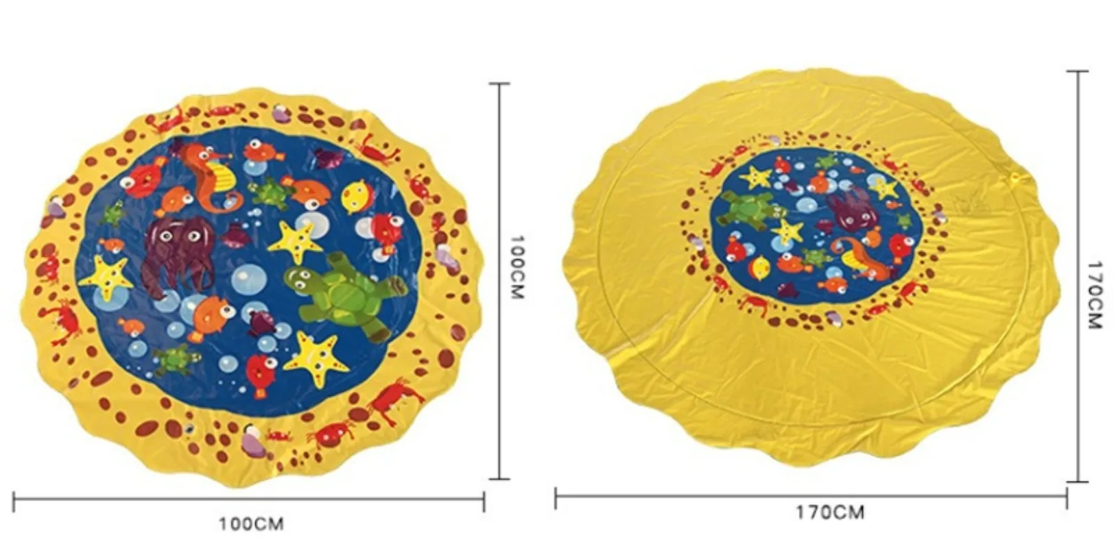 Wasser Splash Pools Kinder Outdoor Lustige Spielzeuge Kinder Aufblasbare Runde Sprinkler Matte Hof Wasser Spray Pad