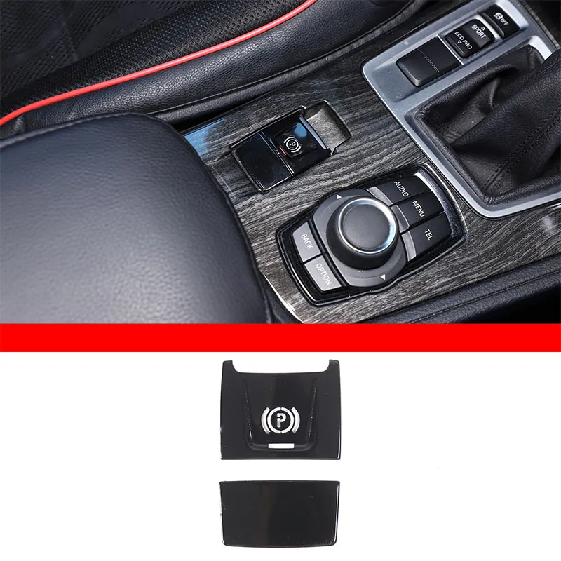 

For BMW X1 F48 X2 F39 1 2 Series F45 F46 Styling Car Central Electronic Handbrake Auto P Button Switch Decoration Cover Trim