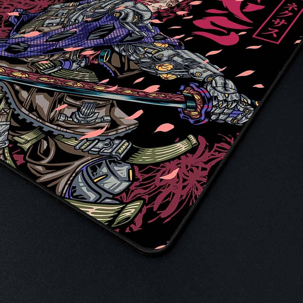 Anime Mouse Pad Samurai Gaming Mousepad Gamer Professional E-Sports Mouse Mat 45*40cm Waterproof Balance Computer Keyboard Mat