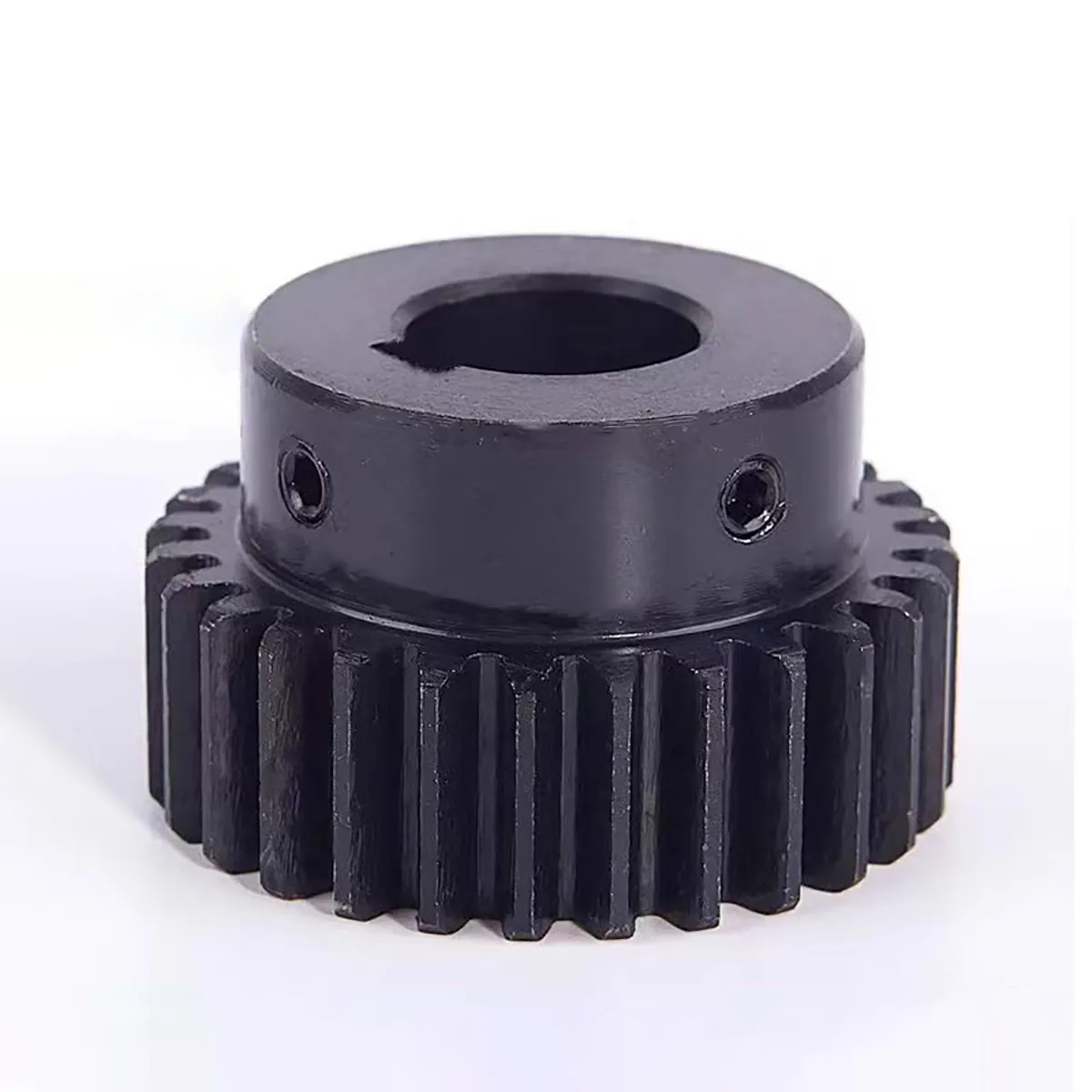 1 peça 1.5 módulo engrenagem de motor de engrenagem reta 1.5m 30t/35t/40t/50t 45 #   Furo de engrenagem de transmissão mecânica temperada em aço 6/8/10-25mm