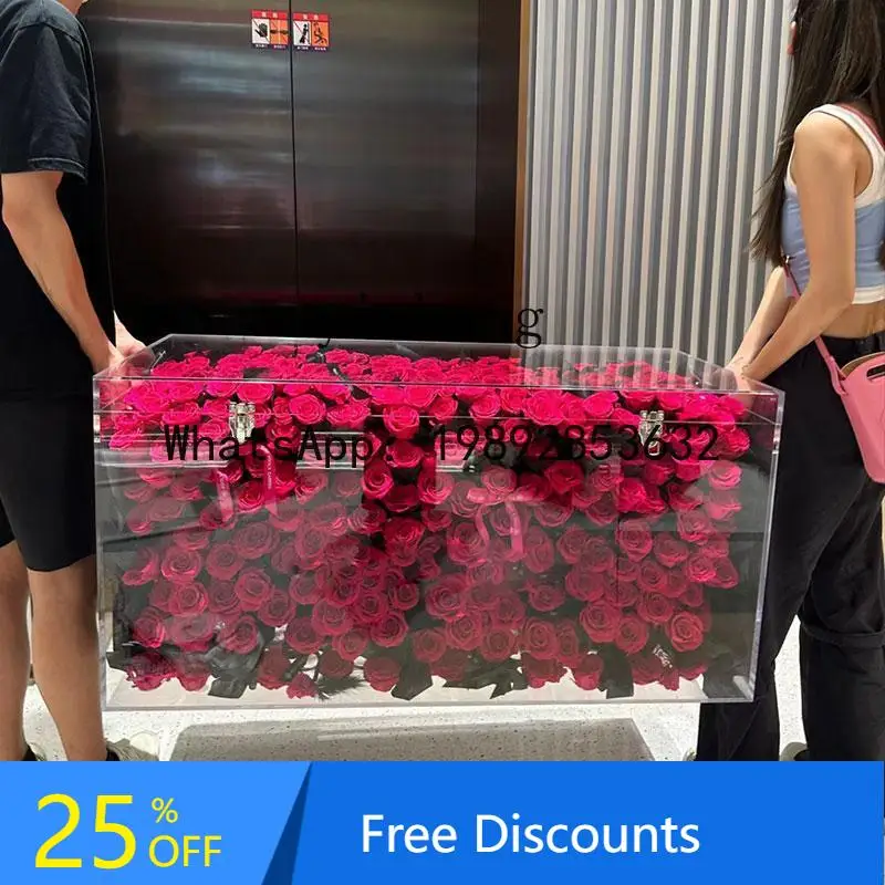 

X1высококачественный журнальный столик с настоящим цветком дает подруге и подруге, подарок на день рождения, украшение в подарочной коробке