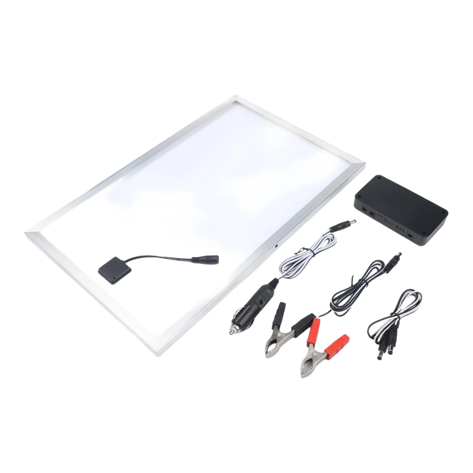 Dual USB Solar Panel 20W Solar Panel 10A Controller Car Charging Compatibility Charging Multiple Devices Compact Design