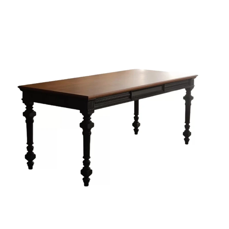 French American solid wood retro Nanyang style dining table household rectangular desk dining table writing desk desk