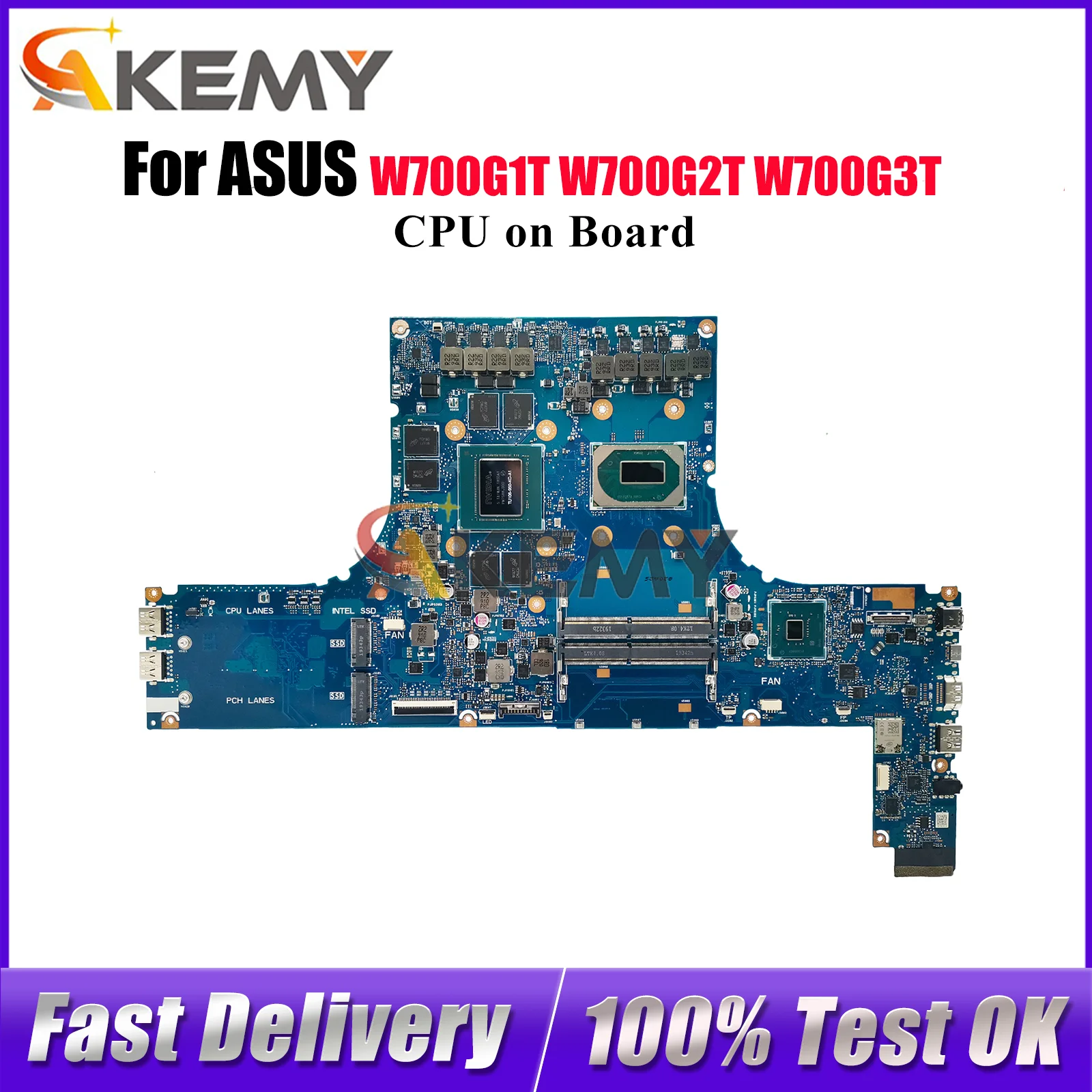

W700G3T Материнская плата для ноутбука ASUS ProArt W700G3T W700G W700G2T W700G1T Материнская плата для ноутбука с процессором tests ОК быстрая доставка stk