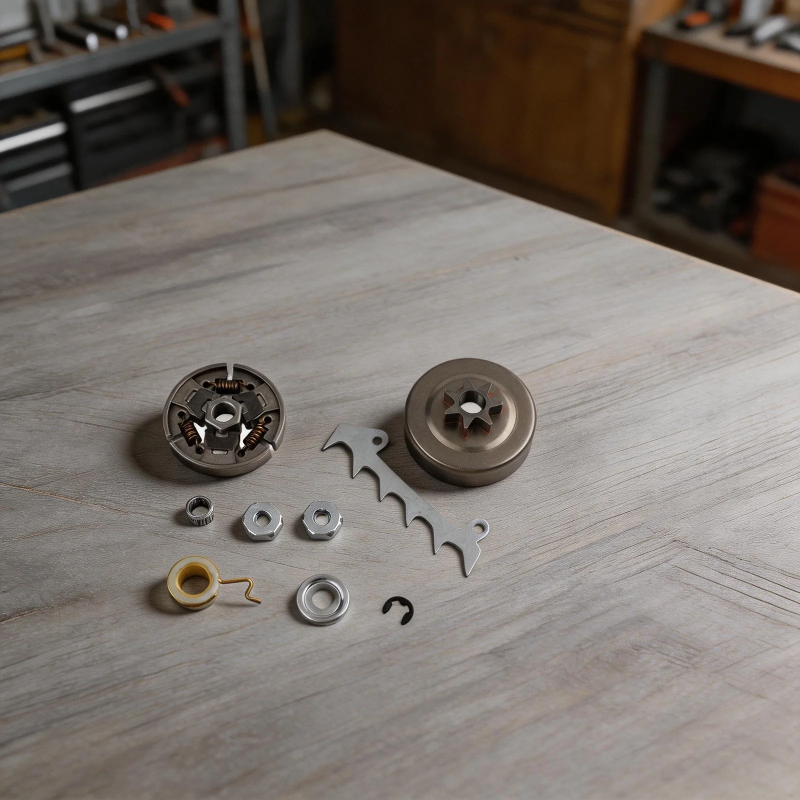 Chainsaw Maintenance Chainsaw Sprocket Replacement Chainsaw Parts Kit Power Tool Part Chain Sprocket Worm And Spring