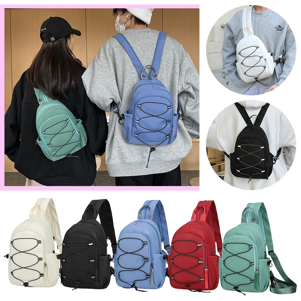 Multi-Function Casual Shoulder Bag Wear Resist Versatile Backpack Waterproof Simple Rucksack Outdoor Sports Camping Sling Bag