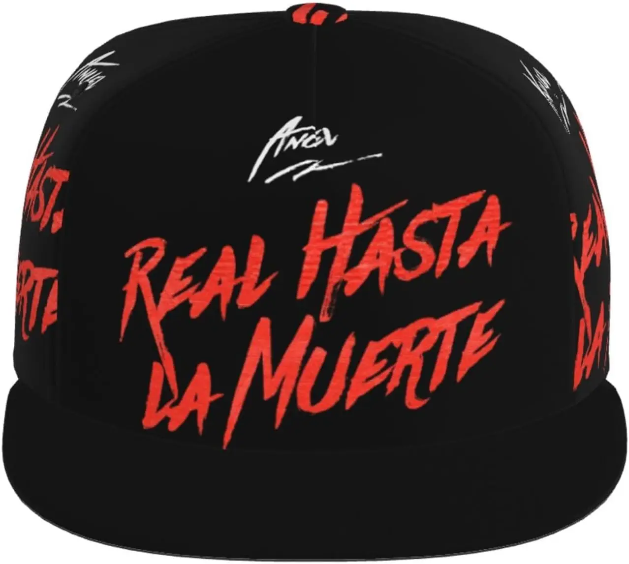 Anuel-gorra de béisbol de ala plana para hombre y mujer, gorro de béisbol de rapero AA, Snapback, Hip Hop, color negro