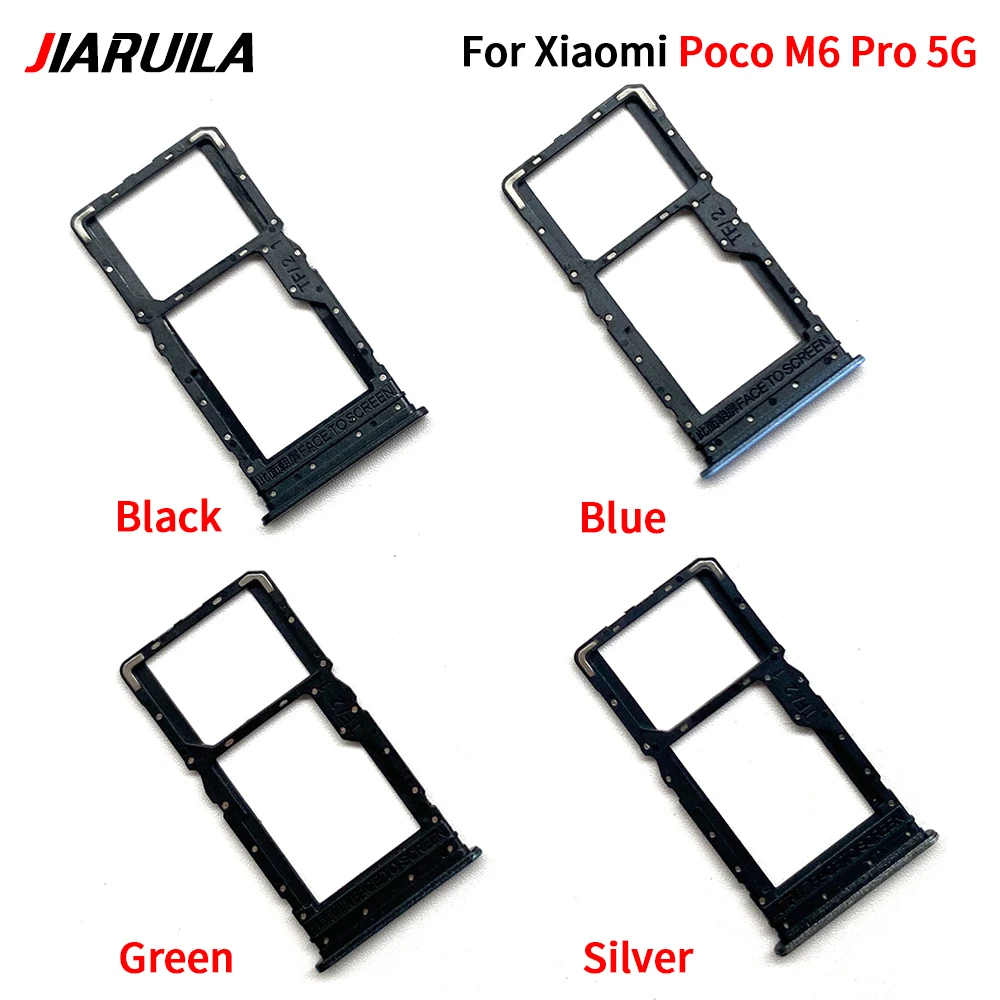 10Pcs/Lot Suitable Phone New SIM Chip Tray Slot SD Card Holder Pocket For Xiaomi Poco M5 M5S M6 Pro 4G 5G