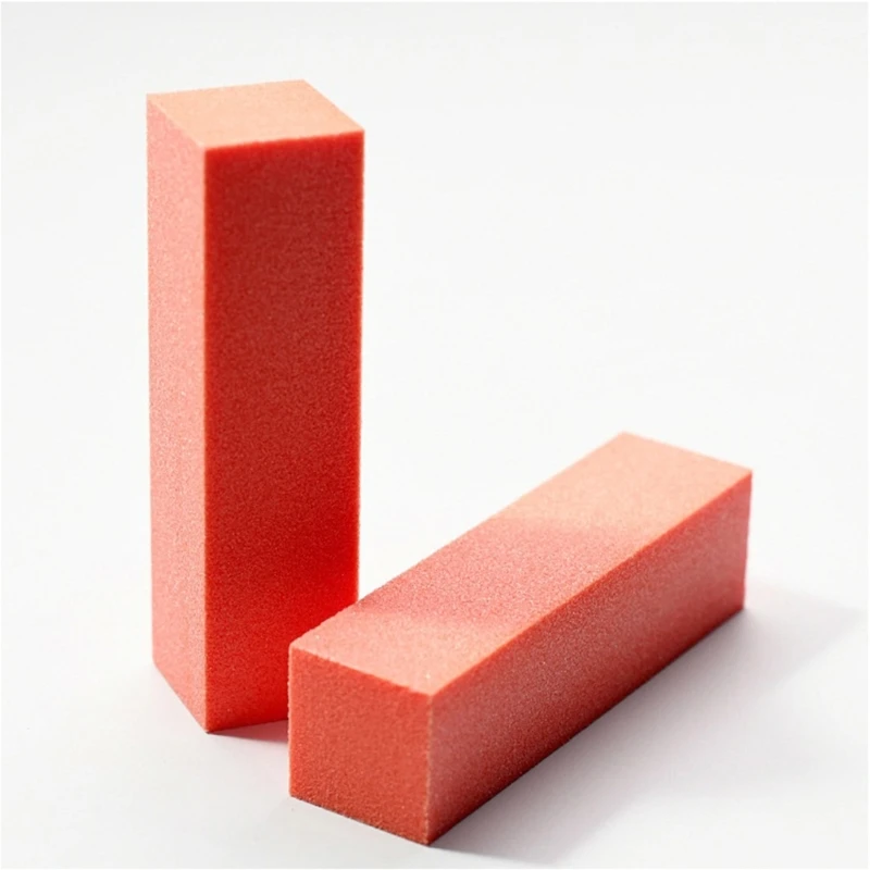 5asd White . Unguis File 4 Different Grains Tall Flexible Block Transportable Candy Colored Manicuring Essential