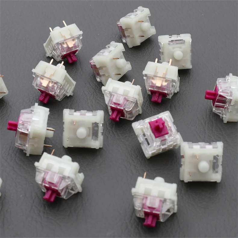 KTT Red Wine Switch Mechanical Keyboard DIY Customized Linear Switch For tm680 Keydous Nj80 Mojo For Keychron Hot Swap Keyboard