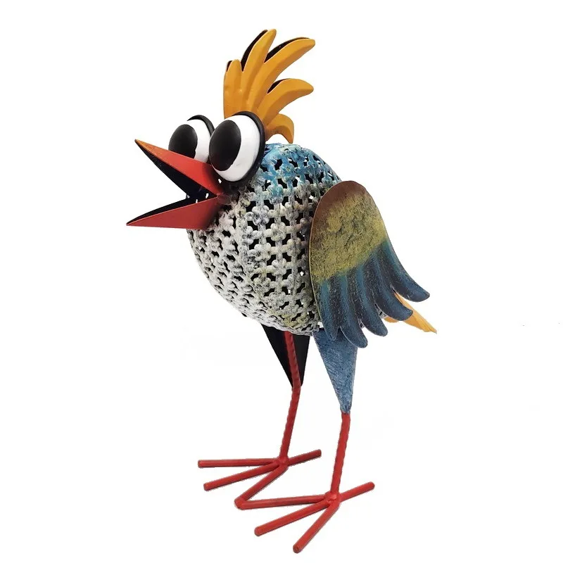 

Iron crafts, colorful birds, indoor and outdoor decoration, garden yard, metal ornaments, creative animals, cartoon modeling