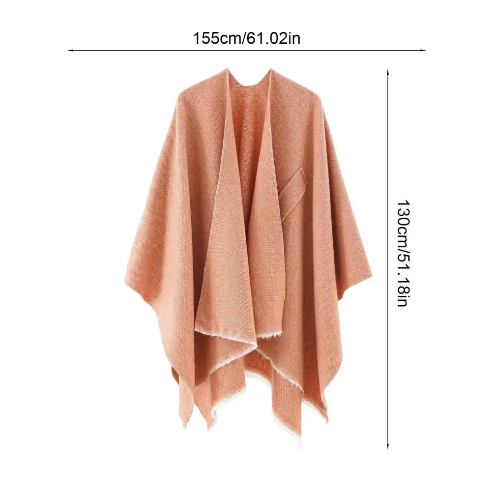 

130*155cm Women Shawl Scarf SolidColor Knitted Shawl Wrap Imitation Cashmere Shoulder Top Sweater Shawl Fashion Accessories