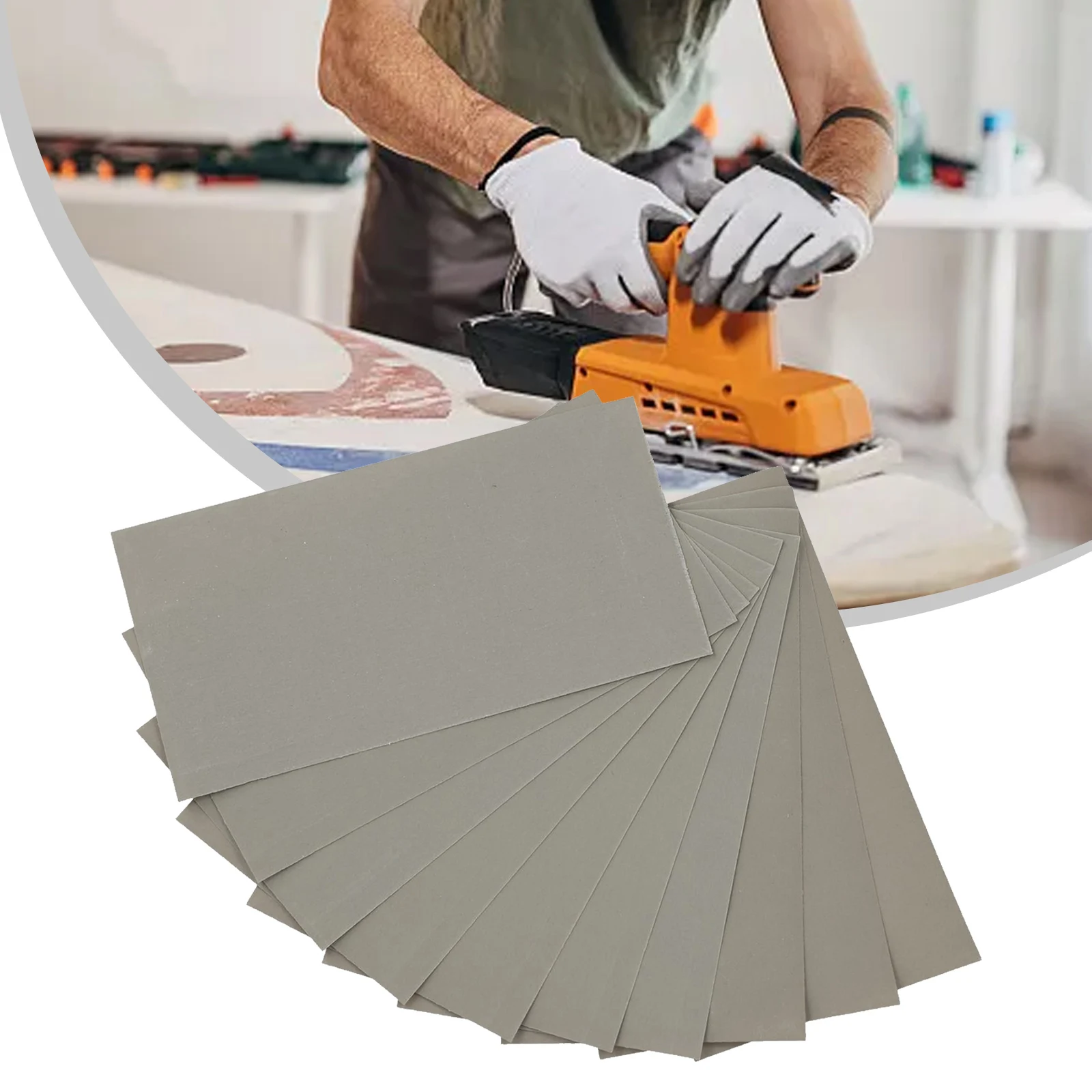 Practical Professional New Sandpaper 10 Piece Sanding Sheets Set Wet / Dry 600/800/1000/1200/1500/2000/2500Grit
