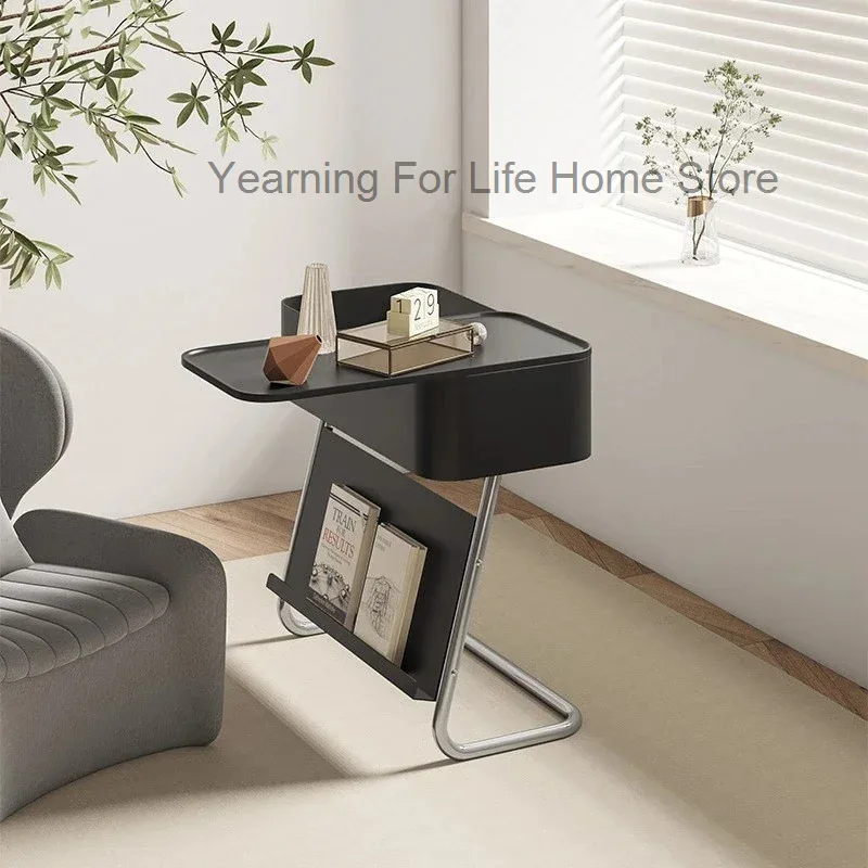 

Filing Living Room Sofa Side Cabinet Creative Black And White Side Design Sense Simple Japanese Couchtisch Unique Furniture