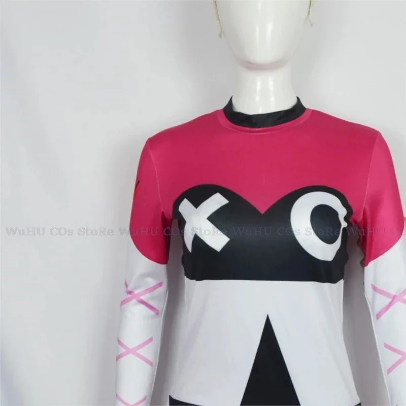 

CyHelluva Cosplay Hotel Boss Verosika Mayday Cosplay Costume Swimsuit Women With Red Horn Headband Hairpin Prop Halloween