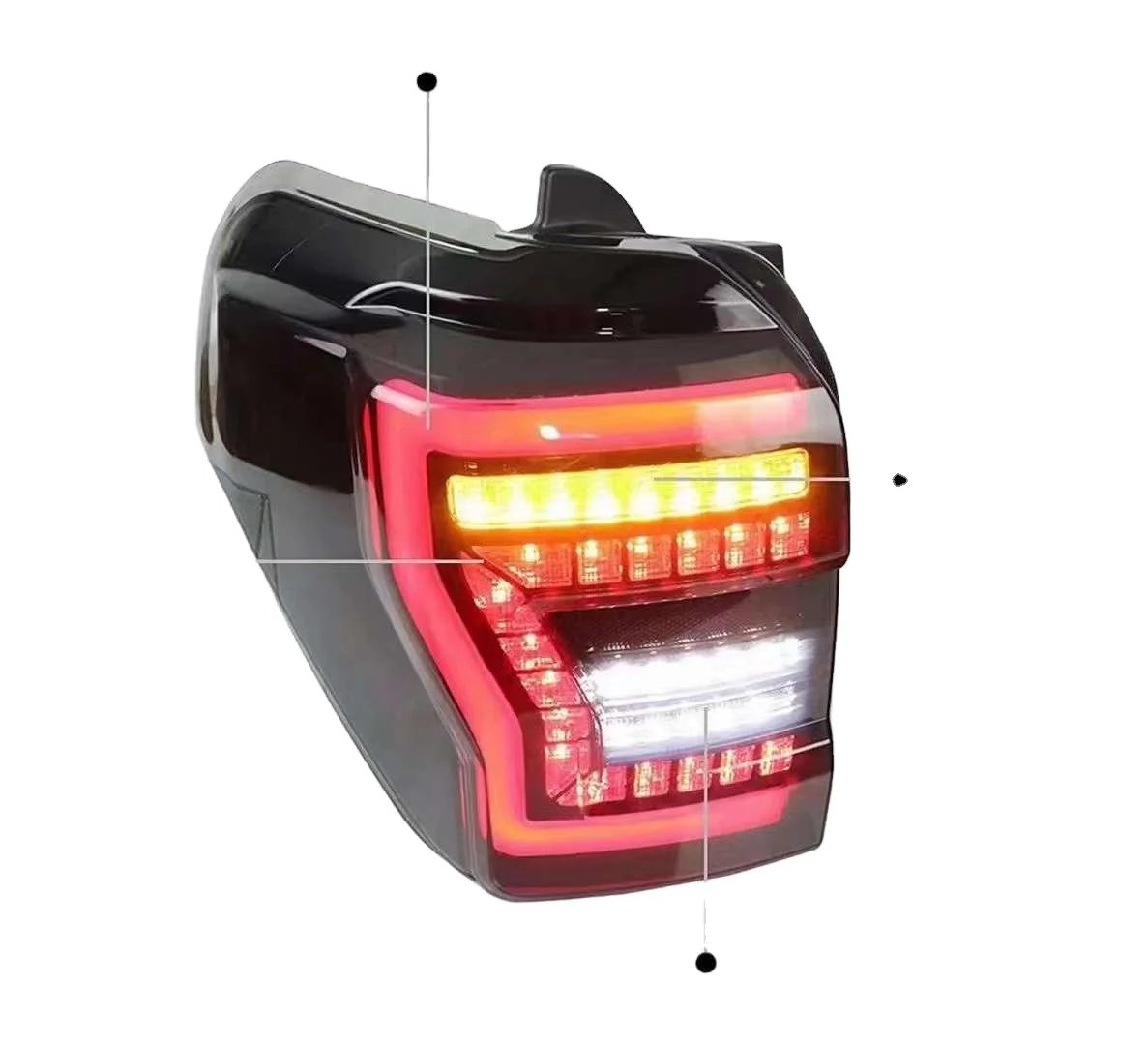 LED Tail Lights For Toyota 4th Gen 4 Runner 4runner 2010-23 LED Signal DRL Brake Reverse Car Lamps Assembly