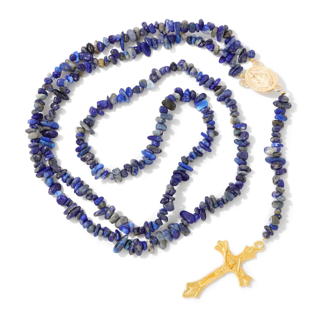3-5mm Irregular Freeform Chip Gravel Necklace for Women Natural Stone lapis lazuli Amethysts Beads Choker Collar Accessories