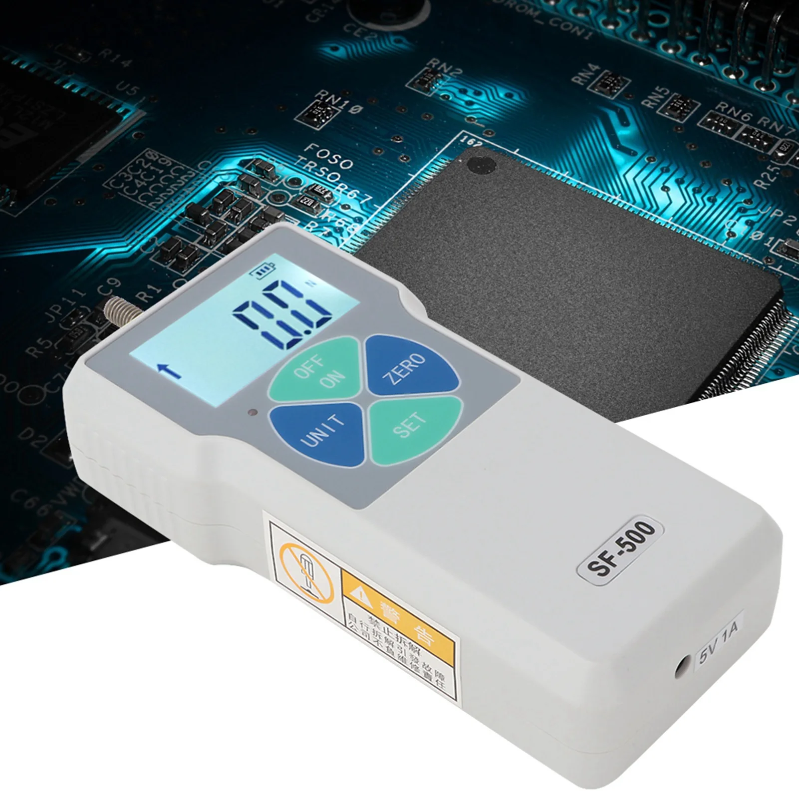 

Digital Force Gauge Push and Pull Meter SF‑500 Portable Push and Pull Tester Meter Digital Force Gauge 500N Force Tester