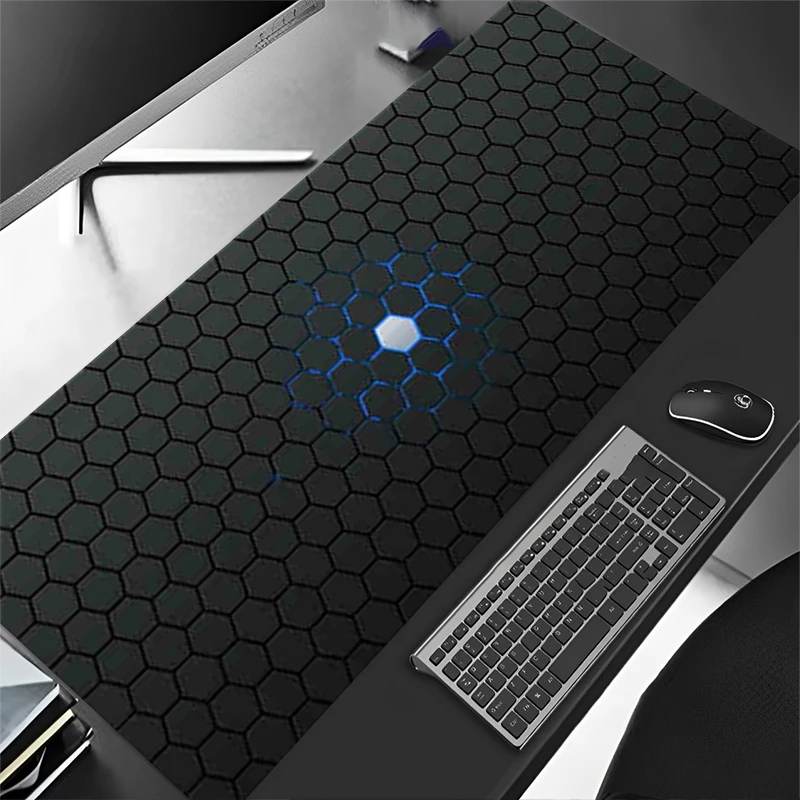 مسدس كبير الألعاب ماوس الوسادة مستطيلة XXL 900x400 عدم الانزلاق قابل للغسل المطاط HD لوحة المفاتيح مكتب عمل حصيرة ملحقات الكمبيوتر #3