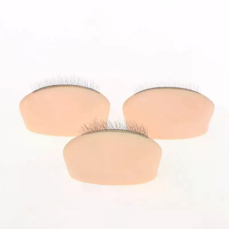 1 قطعة نموذج سيليكون لممارسة الرموش مع ملحقات رمش واقعية ، أداة تمديد الرموش للتدريب قابلة لإعادة الاستخدام #3