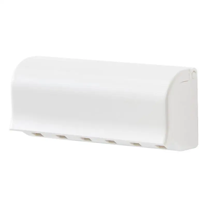 Wall-mounted Toothbrush Holder Punch-free Toothpaste Holder Toothpaste Storage Rack Bathroom Accessories Toothbrush Holder