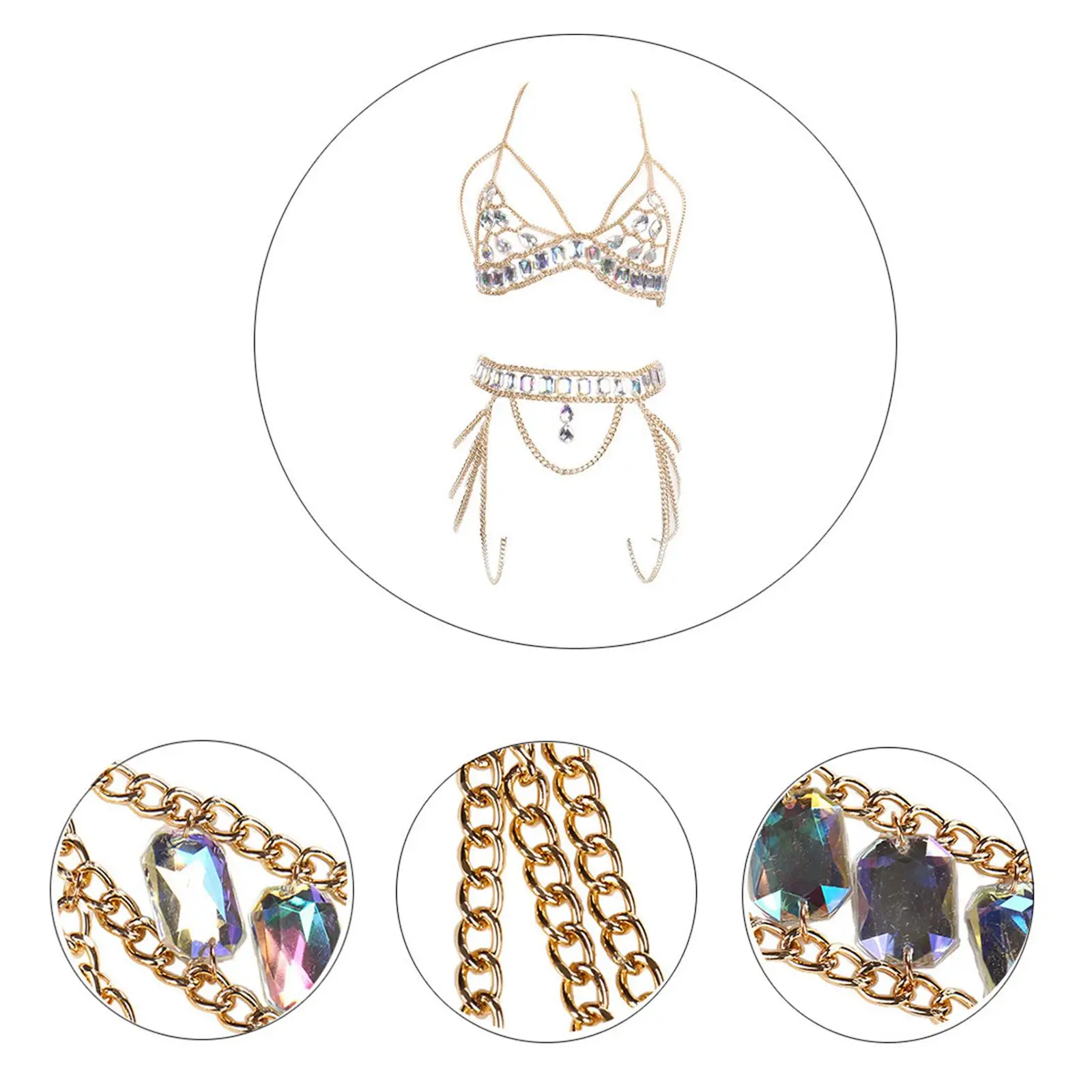 Women's Body Chain Fashion Bikini Chains for Performance Halloween Beach
