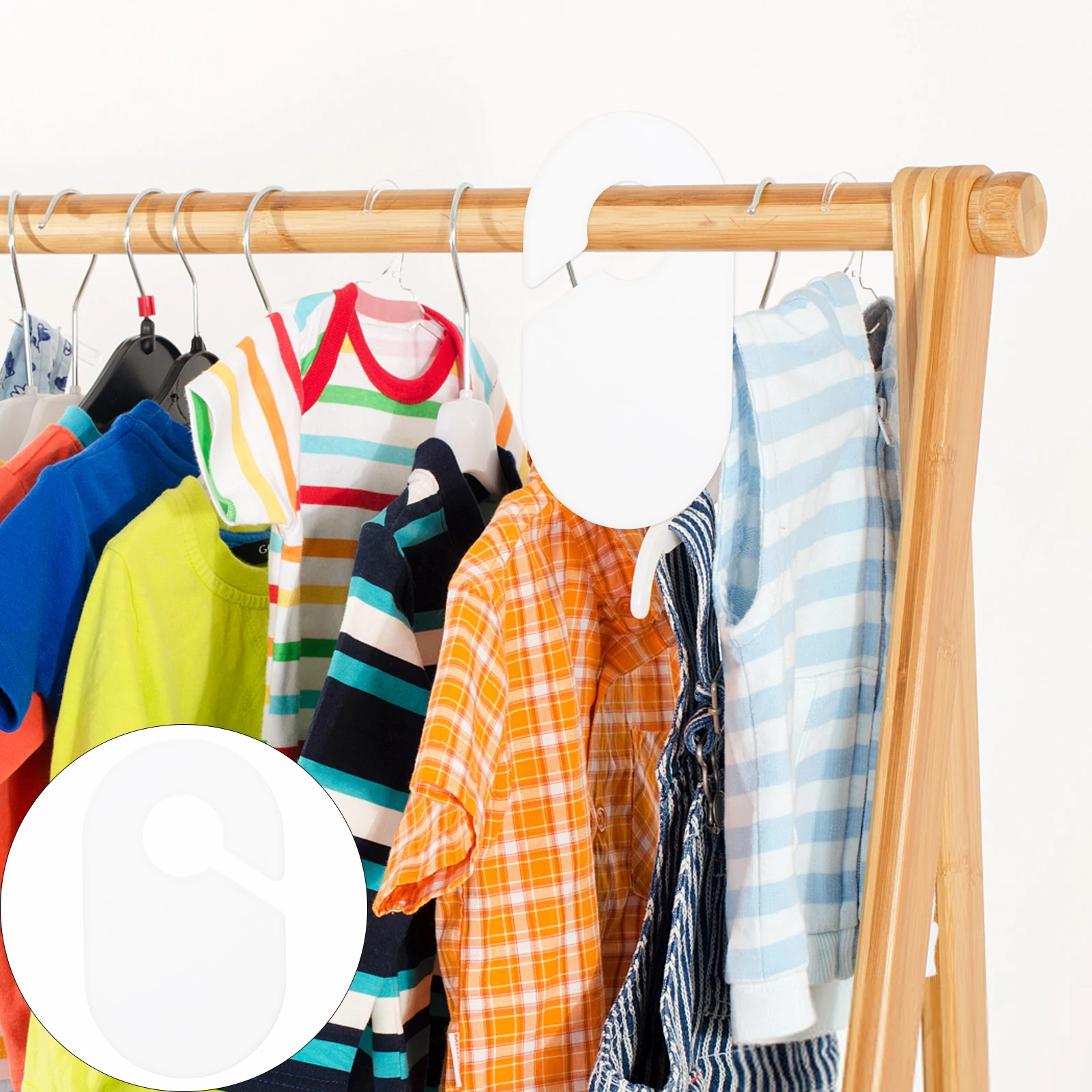 

12 Pcs Clothes Dividers Wardrobe ganizers Closet Separators Blank Size Tags Storage Solutions Plastic Markers DIY Writing